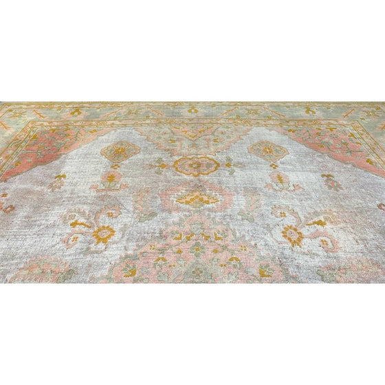 11x12 Antique Turkish Oushak Area Rug - 111095.