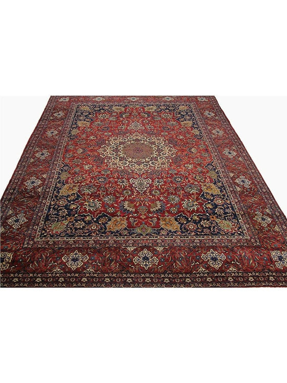 11x14 Antique Persian Esfahan Rug - 110442.