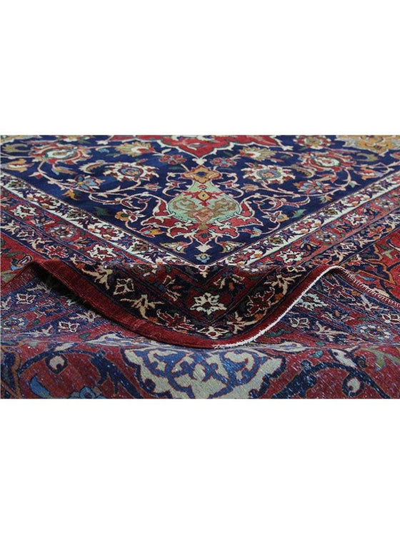 11x14 Antique Persian Esfahan Rug - 110442.