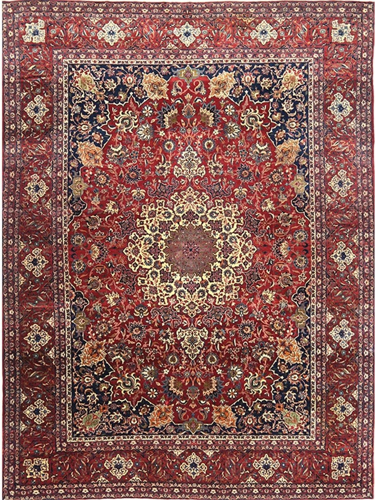 11x14 Antique Persian Esfahan Rug - 110442.