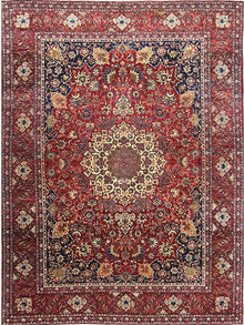  11x14 Antique Persian Esfahan Rug - 110442.