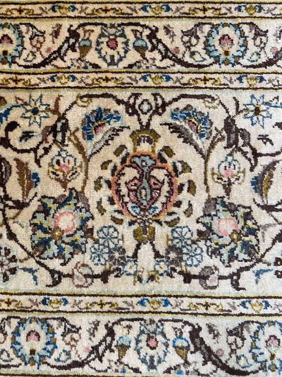 11x14 Antique Persian Kashan Area Rug - 108244.