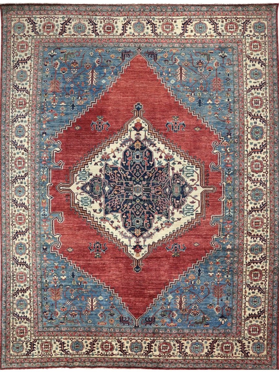 11x14 Handwoven Heriz Style Area Rug - 500890
