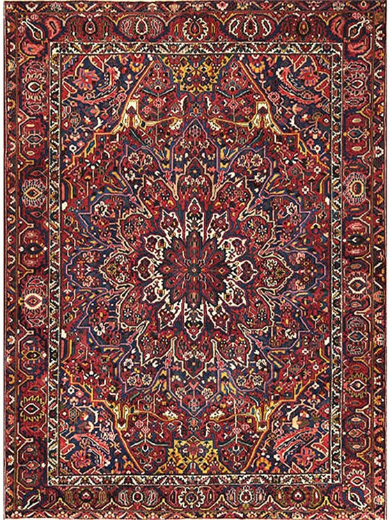 11x14 Old Persian Bakhtiari Area Rug – 110295.