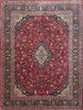 11x14 Old Persian Kashan Area Rug - 107464.