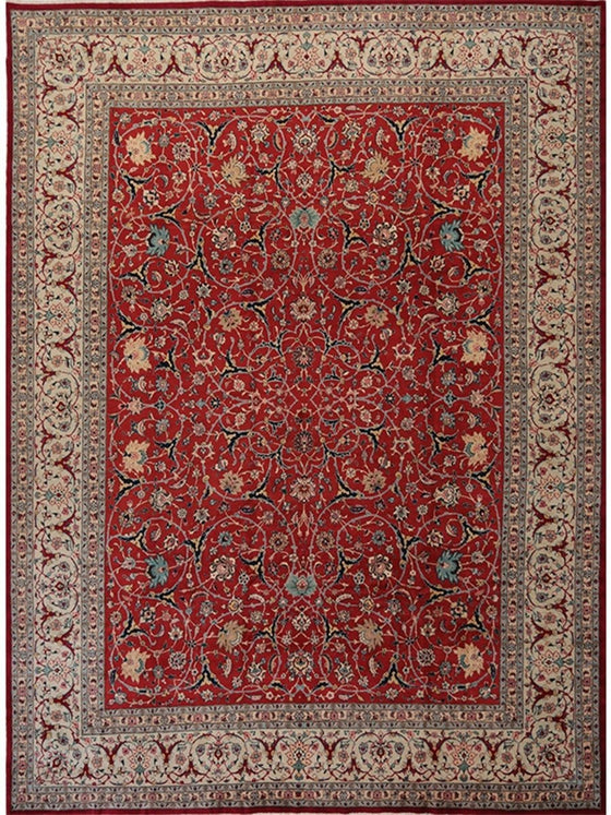 11x14 Old Persian Tabriz Area Rug - 110213.