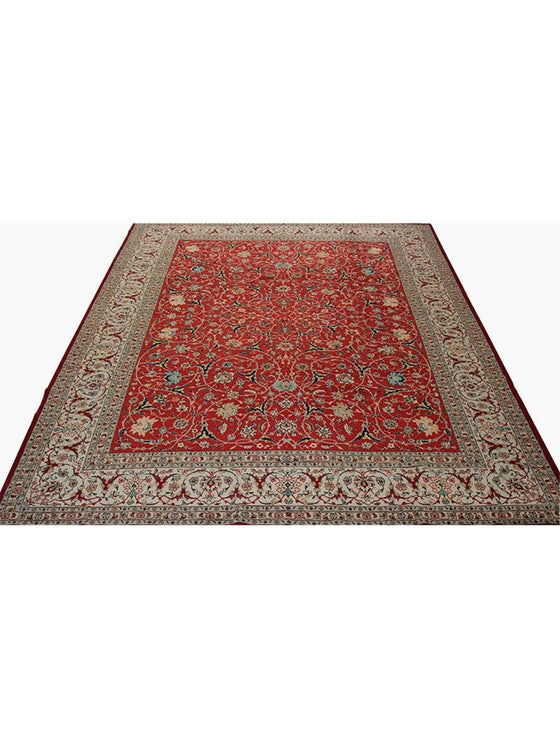 11x14 Old Persian Tabriz Area Rug - 110213.