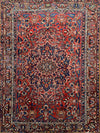 11x15 Antique Persian Bakhtiari Area Rug - 109372.