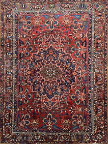  11x15 Antique Persian Bakhtiari Area Rug - 109372.