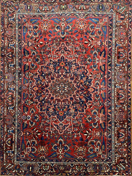 11x15 Antique Persian Bakhtiari Area Rug - 109372.