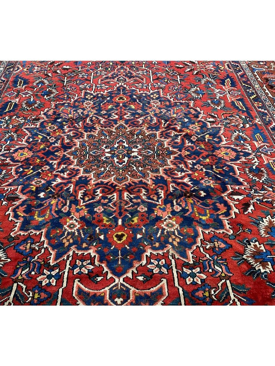 11x15 Antique Persian Bakhtiari Area Rug - 109372.