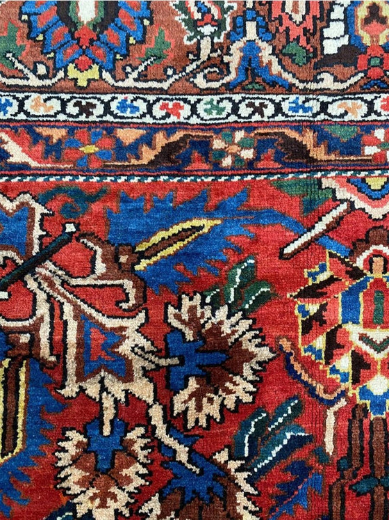 11x15 Antique Persian Bakhtiari Area Rug - 109372.