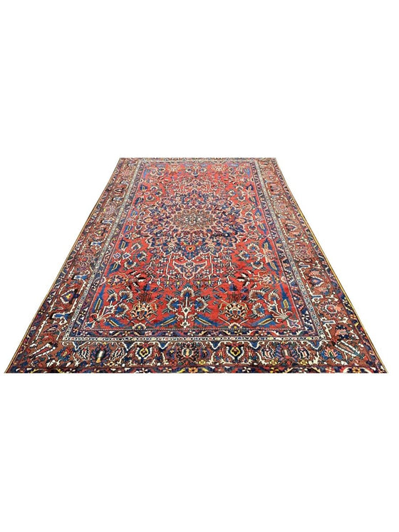 11x15 Antique Persian Bakhtiari Area Rug - 109372.