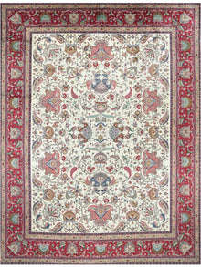  11x15 Old Persian Tabriz Area Rug - 109350.
