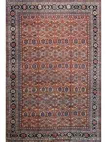  11x16 Antique Persian Mahal Area Rug - 500829.