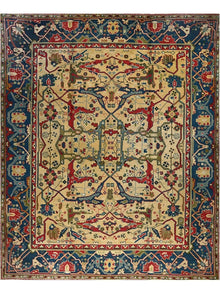  12x14 Antique Turkish Oushak Area Rug - 108692.