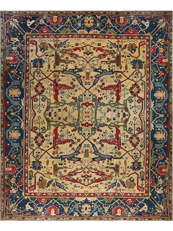 12x14 Antique Turkish Oushak Area Rug - 108692.