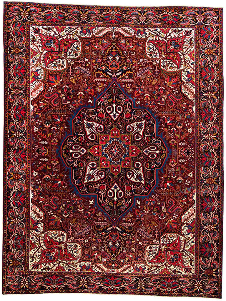 12x15 Old Persian Heriz Area Rug - 110838.