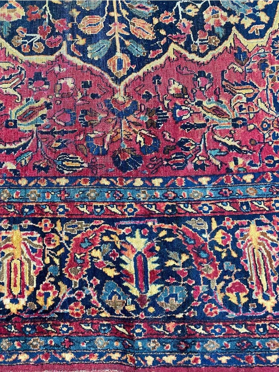 12x16 Antique Persian Sarouk Area Rug - 108694.