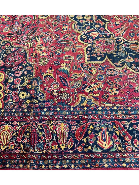 12x16 Antique Persian Sarouk Area Rug - 108694.