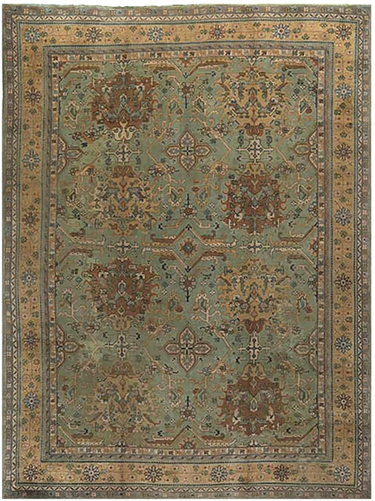 12x16 Antique Turkish Oushak Area Rug - 107840.
