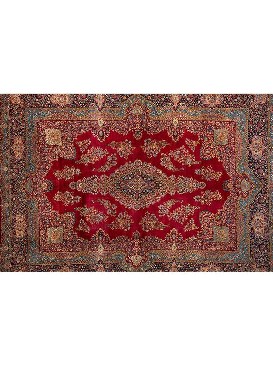 12x16 Old Persian Kerman Area Rug - 110804.