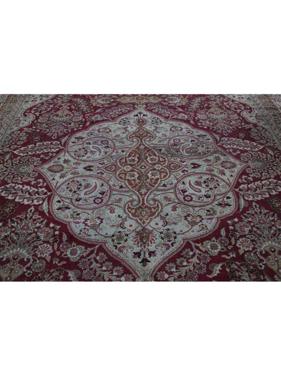 12x17 Antique Persian Mashad Area Rug - 107460.