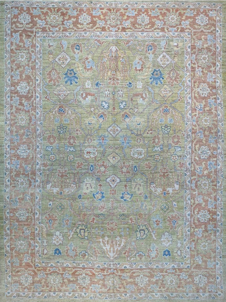 12x17 Turkish Oushak Area Rug - 110647.