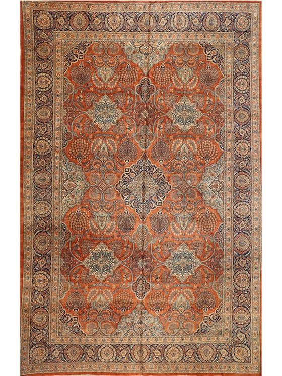 12x19 Old Persian Qazvin Area Rug - 108290.