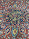 13x19 Antique Persian Tabriz Area Rug - 109056.