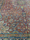 13x19 Antique Persian Tabriz Area Rug - 109056.