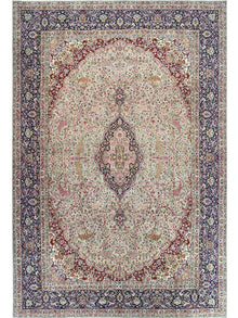  13x19 Old Persian Kerman Masterpiece Rug - 110268.