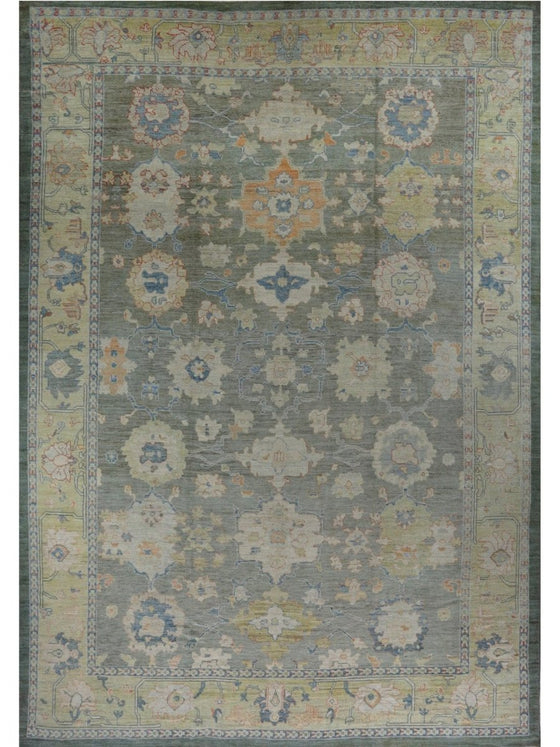 13x19 Persian Oushak Area Rug - 110640.