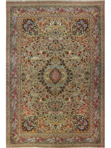  13x20 Old Persian Tabriz Masterpiece Rug - 109352.