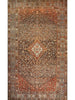 13x23 Antique Persian Bakhtiari Area Rug - 108704.