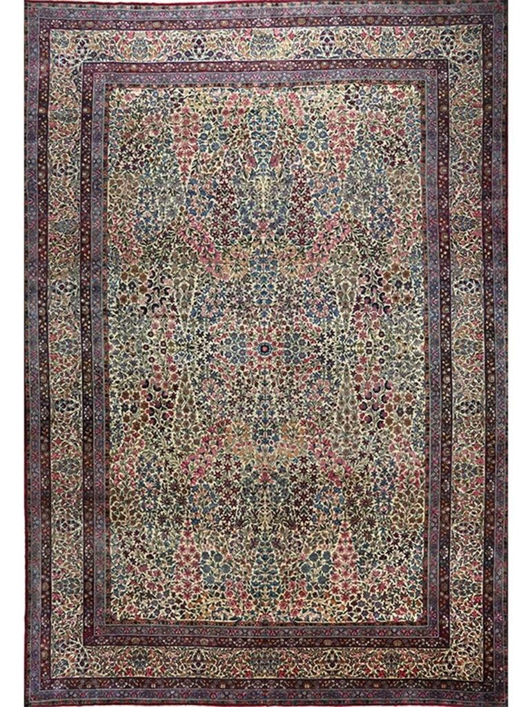 14x20 Handwoven Old Persian Yazd Area Rug – 109880.