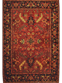  2x3 Screen Printed Persian Rug Tapestry - 110881.