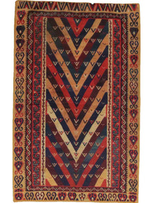  2x3 Screen Printed Persian Rug Tapestry - 110883.