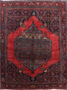  3'9" x 5'1" Antique Persian Bijar Area Rug - 110580.