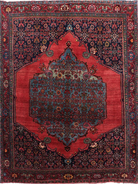 3'9" x 5'1" Antique Persian Bijar Area Rug - 110580.