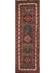  3x11 Antique Persian Bakhtiari Runner - 101487.