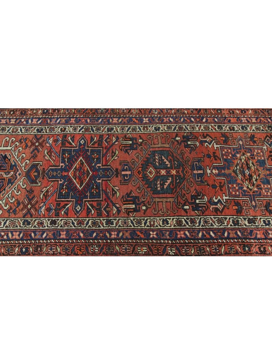 3x11 Antique Persian Heriz Runner - 108263.