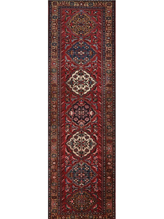 3x11 Old Persian Heriz Runner Rug - 110340.