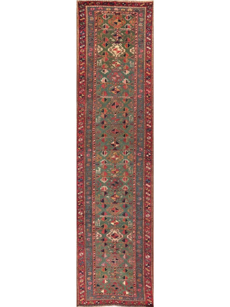 3x12 Antique Persian Kordish Runner - 110238.