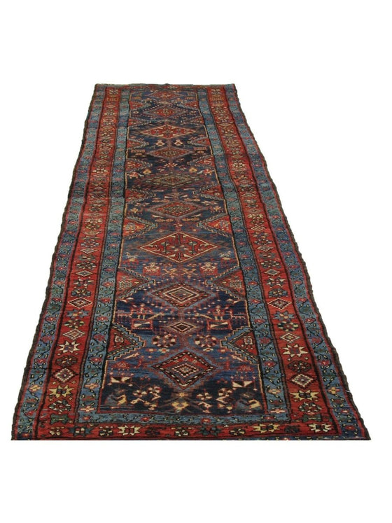 3x13 Old Persian Heriz Runner Rug - 110401.