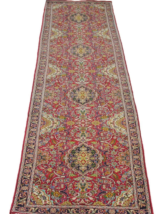 3x13 Old Persian Tabriz Runner Rug - 110405.