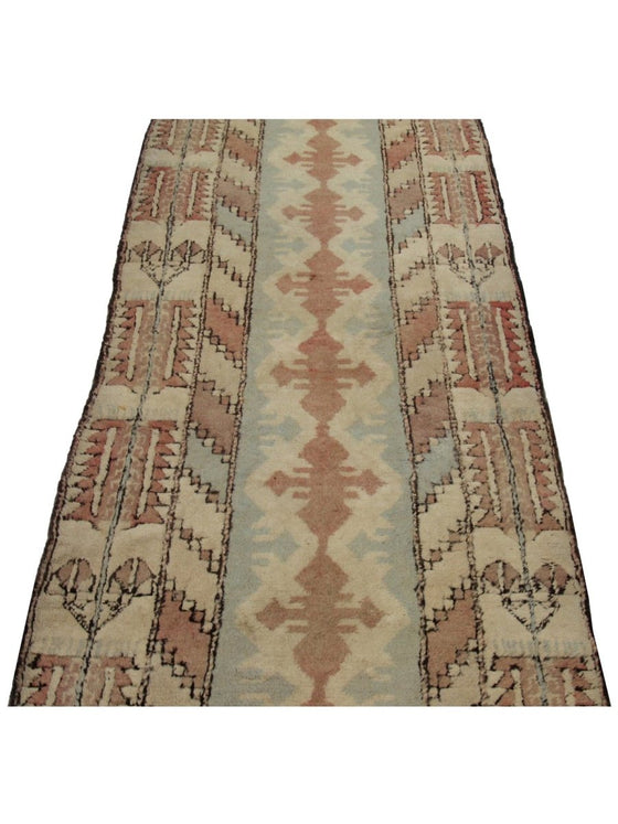 3x13 Old Turkish Oushak Runner - 107429.