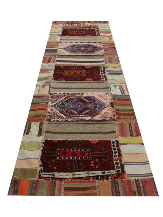 3x13 Patchwork Persian Runner - 109105.