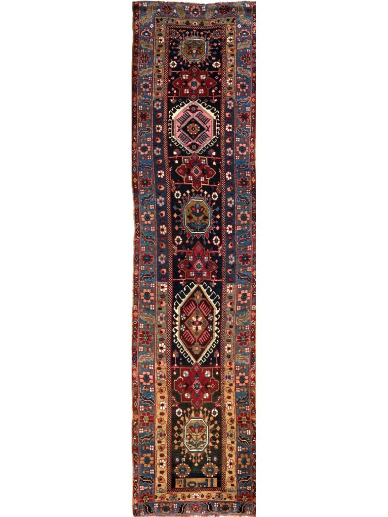 3x14 Antique Persian Kord Runner - 107790.