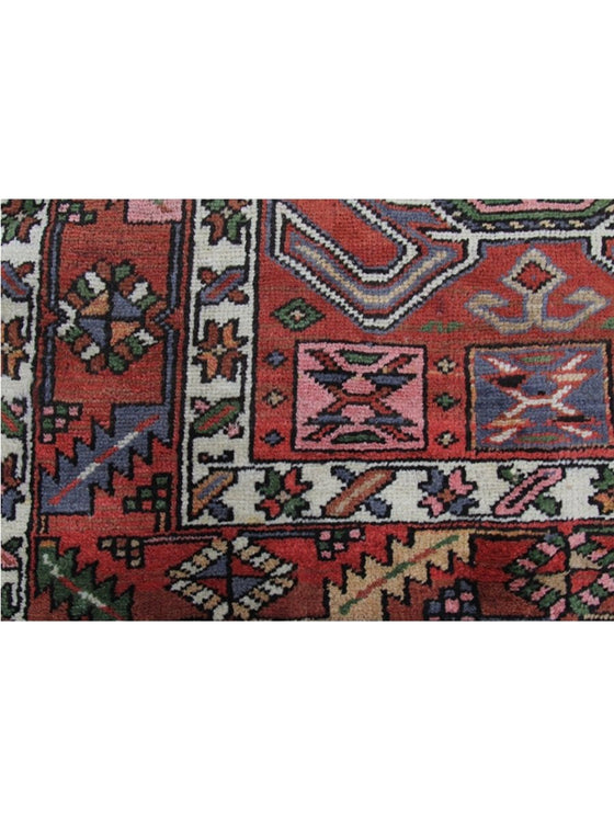 Old Persian Heriz  Area Rug - 3.4x14.0 - Rust - 110592.